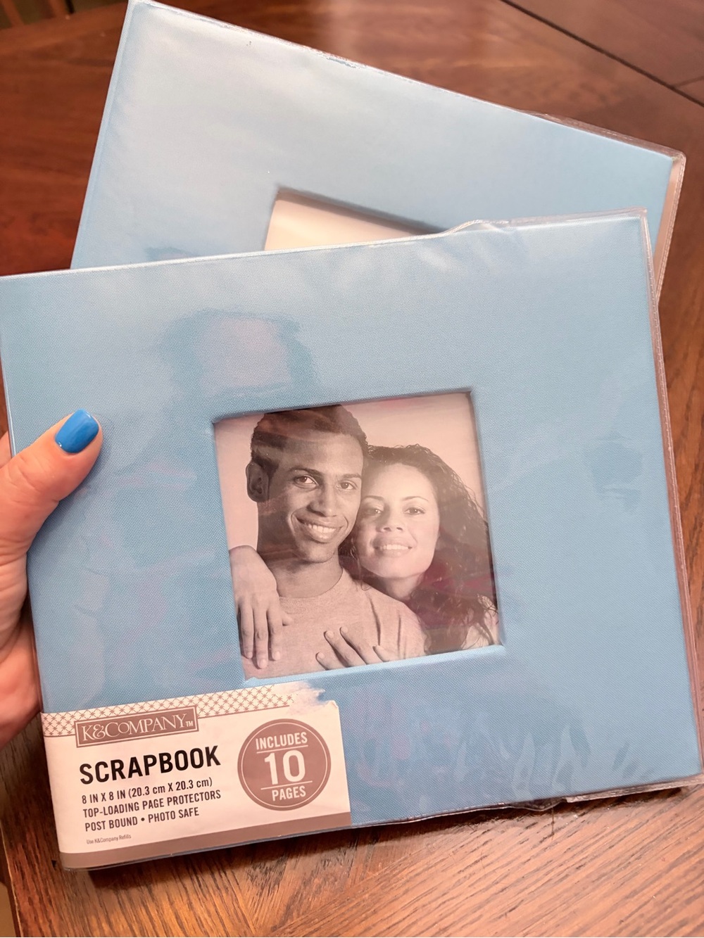 Light Blue Scrapbook Photo Album - Set of 2